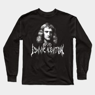 Sir Isaac Newton Metal (black and white) Long Sleeve T-Shirt